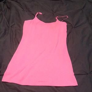 Long pink tank